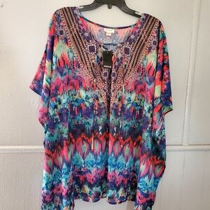 NWT Avenue Women's Plus Size 14 Kaftan-Vienna